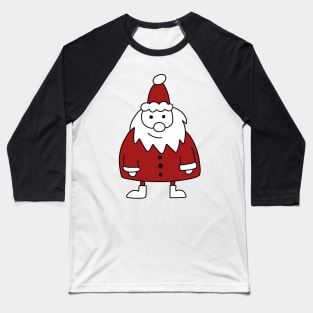 Santa Drawing Baseball T-Shirt